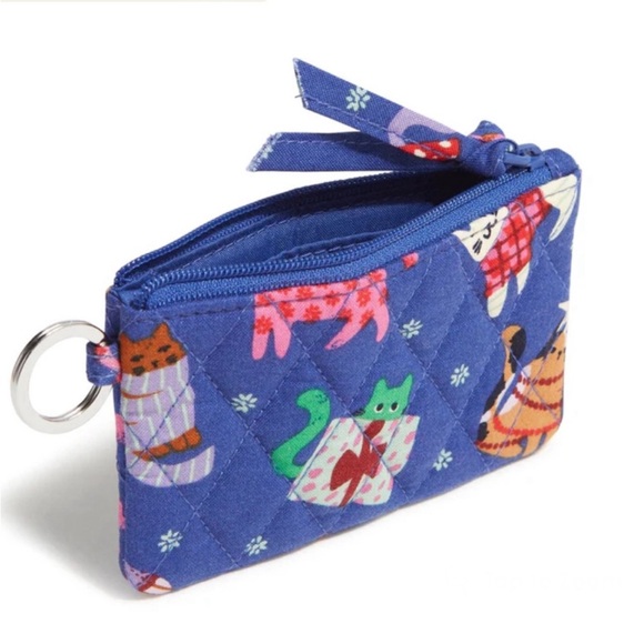 Vera Bradley Accessories - Vera Bradley Zip ID case. NWT “Catnip Christmas”